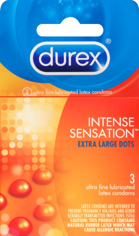 DUREX® Intense Sensation™ Extra Large Dots Condoms